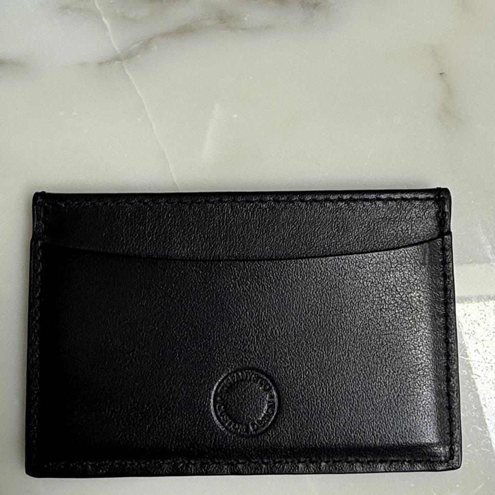 Tiffany & Co. Black Card Holder with Blue Box NEW - Picture 2 of 6
